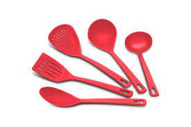 Кухонный набор 5 пр.красн.Utilita TR &mdash; Posudio