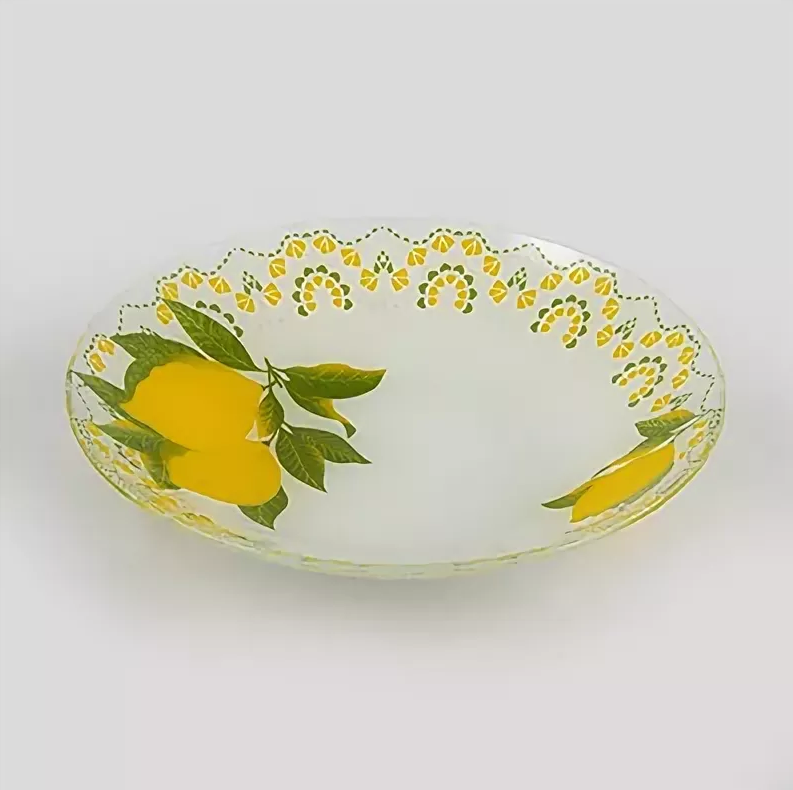Тарелка глубокая NinaGlass Лимон 1 4840164305 фото 1 — Posudio