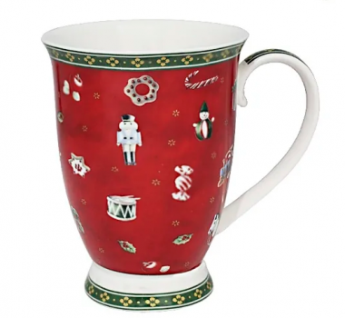 Кружка 350 мл НОВЫЙ ГОД в под.уп.(х36) Фарфор 105-597 — Posudio