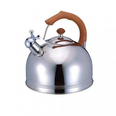 Чайник мет. 6,5л со свистком BH - 9982 GDO /коричнев.руч &mdash; Posudio