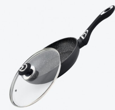 Сковорода 26см с крышкой алюм, мрам. покр GP-3126DL &mdash; Posudio