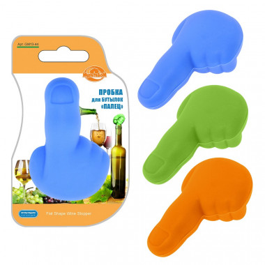 Пробка д.бутылки Палец 3цв (Мультидом) — Posudio