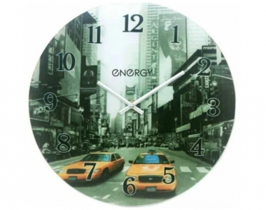 Часы настенные кварцевые ENERGY  модель ЕС-137 круглые &mdash; Posudio