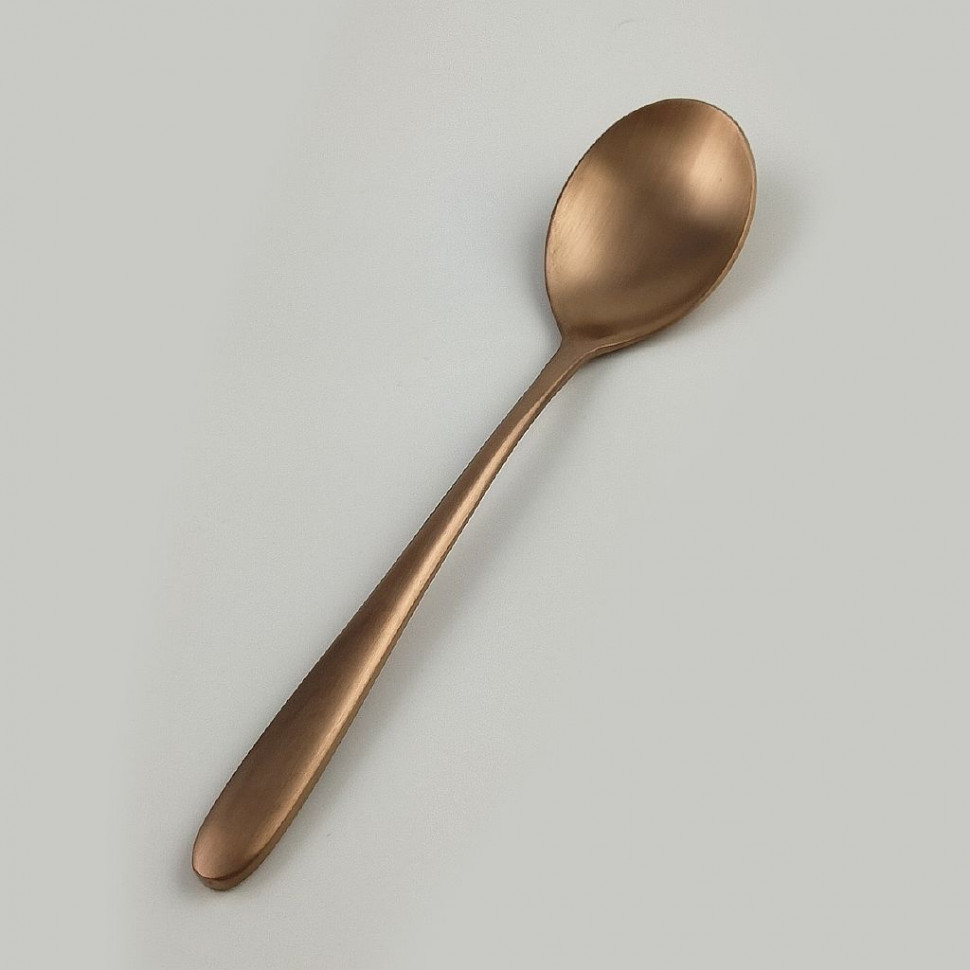 Ложка столовая,медный матовый цвет P.L."Alessi-Copper" фото 1 — Posudio