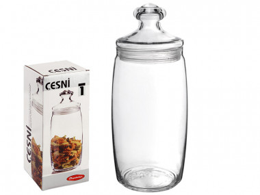 Банка с крышкой ЧЕШНИ 1500 мл. в п/уп. &mdash; Posudio