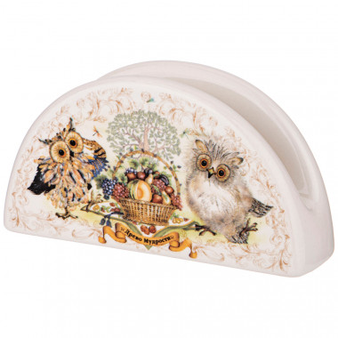 САЛФЕТНИЦА "ДЕРЕВО МУДРОСТИ" 13,5*4 СМ. ВЫСОТА=7 СМ. &mdash; Posudio