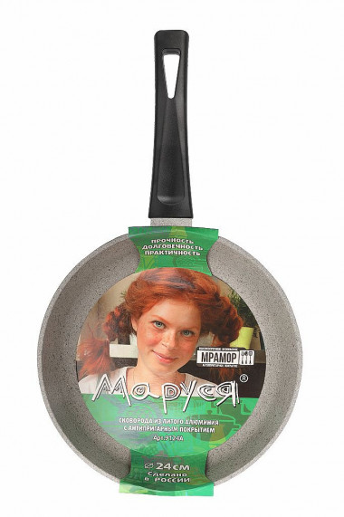Сковорода АП литая 24см  МАРУСЯ, 9124 &mdash; Posudio