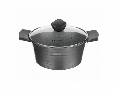 Кастрюля  2,3л с/кр а/пр [ГРАФИТ] 20*10см — Posudio