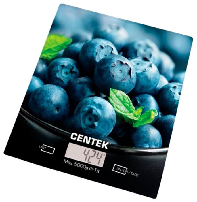 Весы кухон. Centek CT-2462 Голубика фото 1 — Posudio