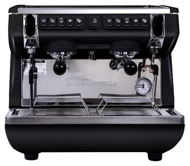 Кофемашина Nuova Simonelli Appia Life Compact 2 Gr V черная, высокие группы, экономайзер, автомат — Posudio