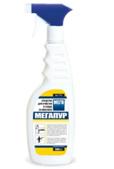 МЕГАПУР ср-во для очистки и ухода за мебелью 500мл/12 &mdash; Posudio