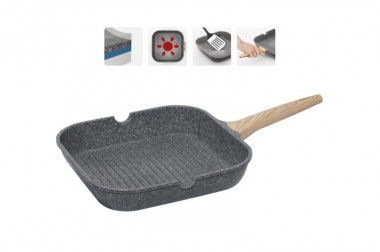 Сковорода-гриль с антипригарным покрытием 28х28см, Nadoba Mineralica, NAD728420 — Posudio
