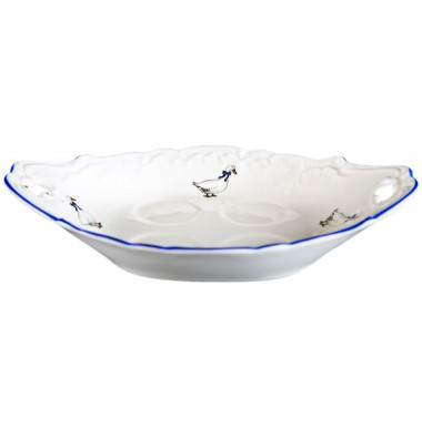 Поднос с ручками для специй 17см Cmielow Rococo Гуси 0036850 E280 &mdash; Posudio