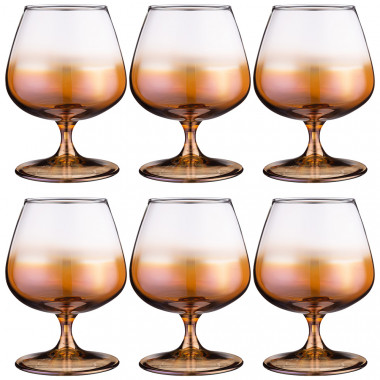 Набор бокалов для бренди &quot;Карамельный омбре&quot; 410мл. 6шт. — Posudio