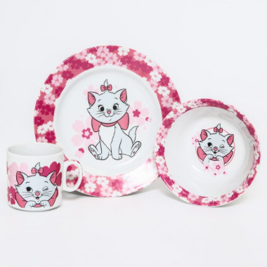 Набор детской посуды"КОШЕЧКА МАРИ" 3пр. &mdash; Posudio