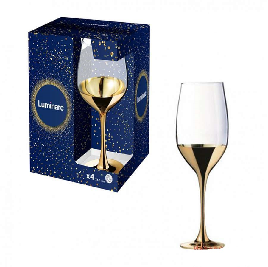 Набор бокалов Электрическое золото СЕЛЕСТ 350мл 4шт фото 1 — Posudio