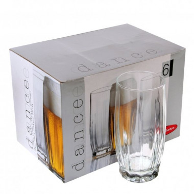 Набор стаканов 6 шт 420 мл (пиво) Pasabahce Dance 42867B — Posudio