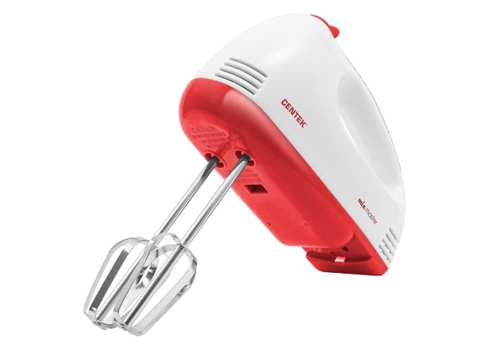 Миксер CENTEK CT-1111 170ВТ  белый/красный фото 1 — Posudio