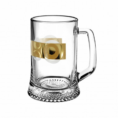 Кружка для пива 0,5л  с рис. &quot;Сияние&quot; (Гусь Хрусталь) EAV27-1008 — Posudio
