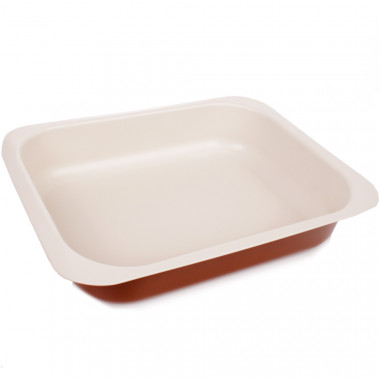 Противень 290*220*60 гладкий SNB Cafe Creme 99051/7 — Posudio