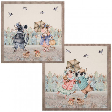 Комплект салфеток 2шт."Променад" 40*40см. &mdash; Posudio