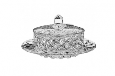 Сахарница  Diamand 13см. хрусталь &mdash; Posudio
