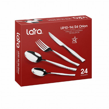 LARA 10-14/24 Набор столовых приборов &quot;ORION&quot; 24пр. — Posudio