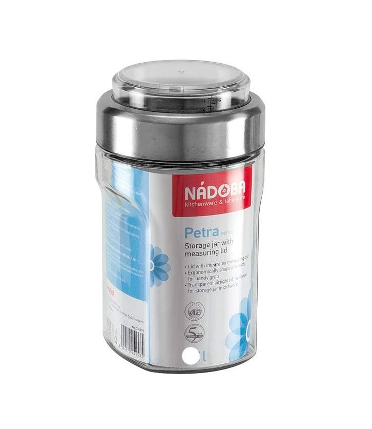Ёмкость для сыпучих продуктов с мерным стак 1.15л Nadoba Petra 741012 фото 1 — Posudio