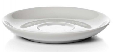 Акция Блюдце 120мм бел. 1с (Башкирский фарфор) — Posudio