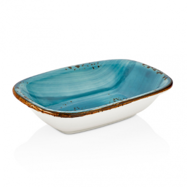 Блюдо прямоугольное 14*10см. фарфор, серия &quot;INFINITY&quot; — Posudio