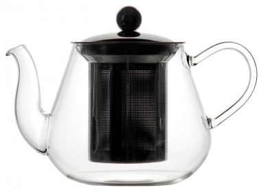 Чайник из боросиликатного стекла с нержавеющим фильтром 600 мл Luxstahl кт1970 — Posudio