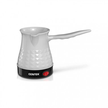 Турка электр. Centek CT-1097 белый  1000вт 200мл. — Posudio