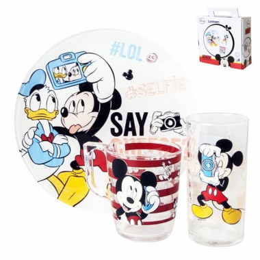 Набор детский 3 предмета ДИСНЕЙ ПАТИ МИККИ — Posudio