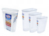 Набор контейнеров для сыпучих продуктов "ЛАЙТ" 2л, 3л, 5л. фото 2 — Posudio