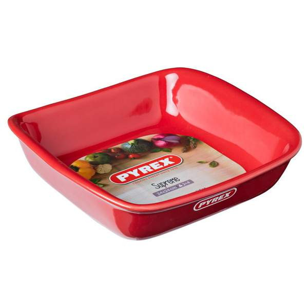 Форма для запекания и выпечки SUPREME красная 33*23см. прямоугольная фото 1 — Posudio