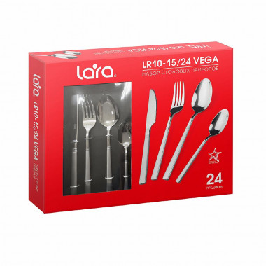 LARA 10-15/24 Набор столовых приборов &quot;VEGA&quot; 24пр. — Posudio