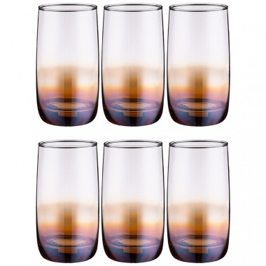Набор стаканов &quot;Карамельный омбре&quot; 330мл. 6шт. — Posudio