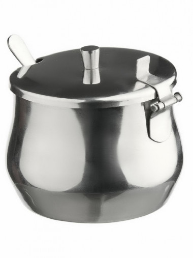 Сахарница с ложкой 350мл 7,5*8,5см нерж &mdash; Posudio