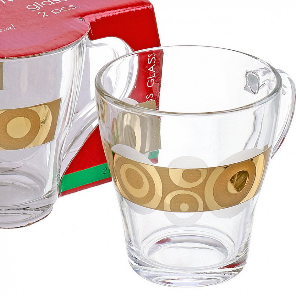 Набор кружек "Сияние" 2шт (Гусь Хрусталь) EAV27-1649 фото 1 — Posudio