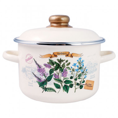 Кастрюля эмал. цил. &quot;Прованс&quot; 1,7л — Posudio