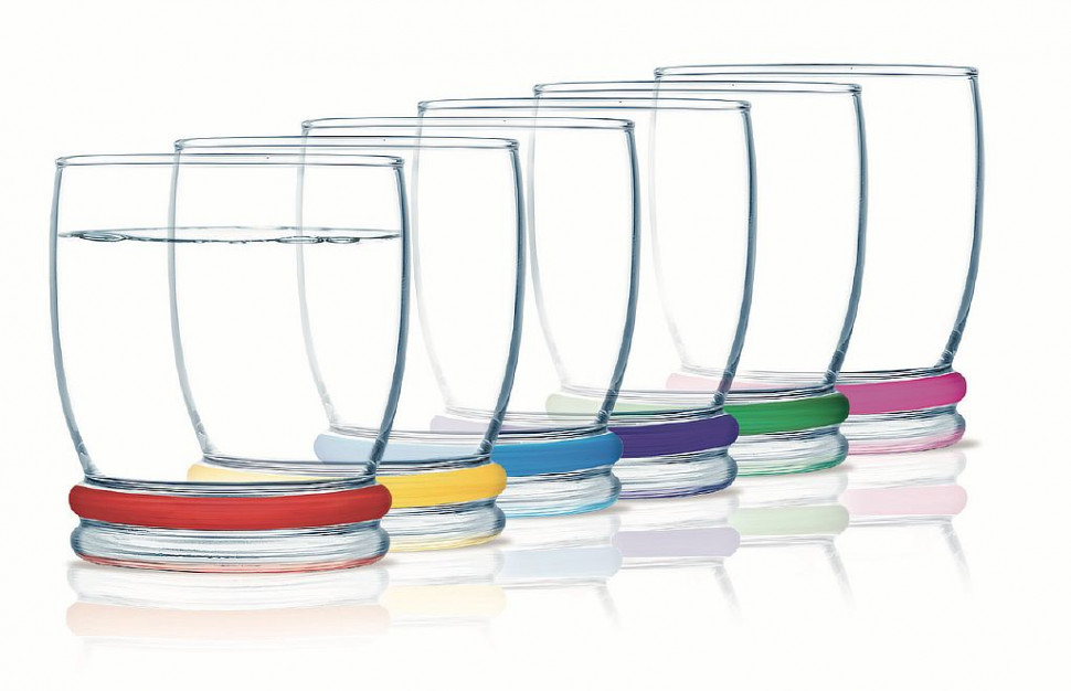 Набор стаканов 310мл 6шт низкие Luminarc Cortina Rainbow J3139 фото 1 — Posudio