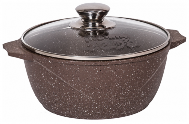 Кастрюля 6,0л. Гранит BROWN &mdash; Posudio