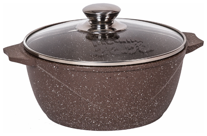 Кастрюля 6,0л. Гранит BROWN фото 1 &mdash; Posudio