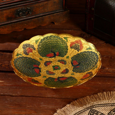 Конфетница "ПАВЛИН" золото &mdash; Posudio