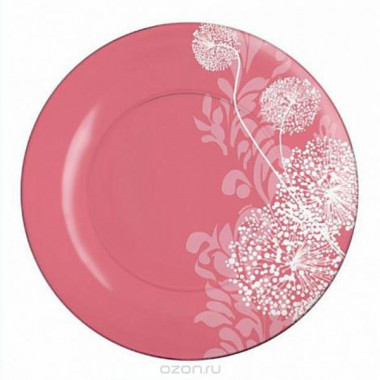 Обеденная тарелка 25см Luminarc Piume Pink J5561 &mdash; Posudio