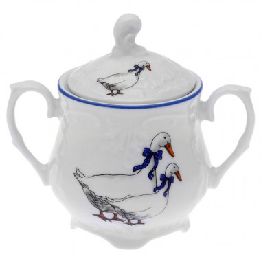 Сахарница 250мл Cmielow Rococo Гуси 0035960 E280 &mdash; Posudio