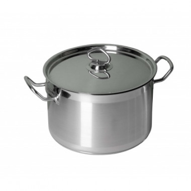 Кастрюля 9л нерж. тройное дно Luxstahl, кт142 — Posudio