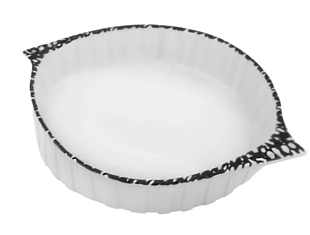 Блюдо круглое для запекания 33см в под.уп.(х16)Фарфор 142-105 фото 1 — Posudio