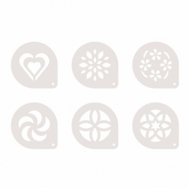 Трафареты для капучино 6шт myDRINK 30885000 — Posudio