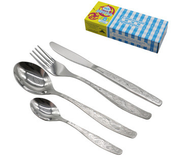 Набор столовый 24пр Уралочка с частич. напыл. — Posudio